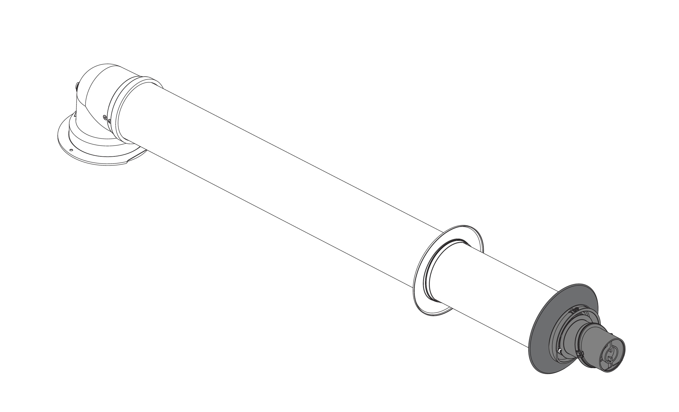 Condensfit II 60/100mm 1050mm Horizontal fixed flue kit