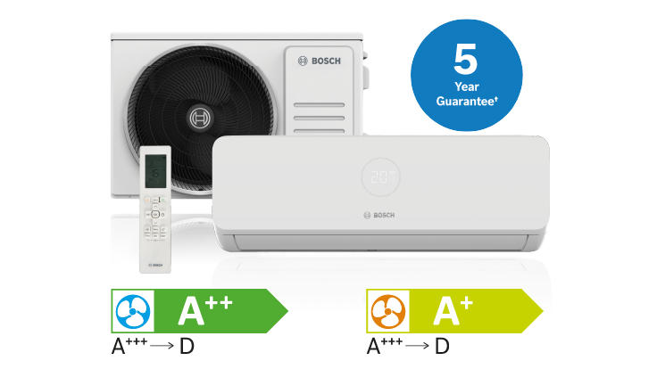 Bosch air conditioning unit with 5 year guarantee