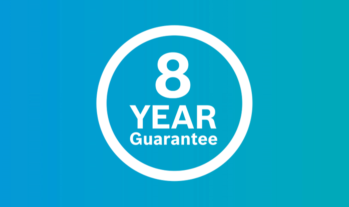 8 year guarantee