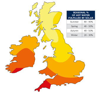 Solar effectiveness map