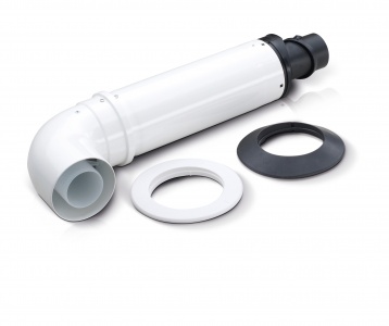Standard Telescopic Flue & Terminal (White)