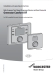 Greenstar Comfort I RF Installation and Operating Instructions