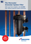 Greenstar System Filter 22mm and 28mm Technical and Specification Information