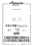 Worcester 24-28 i Junior Operating Instructions