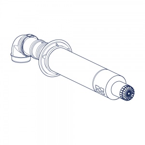 80/125 mm Horizontal Flue