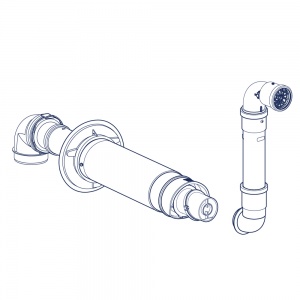 60/100 mm Horizontal Flue