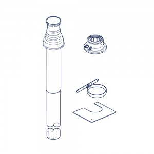 60/100 mm Vertical Flue Terminal Assembly
